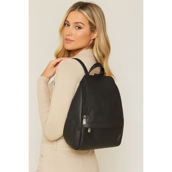 LeDonne Leather U Zip Mini Backpack Black Bag Women\'s Woman\'s main image 8